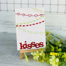 Hugs Kisses Alphabet Metal Cutting Dies For DIY Scrapbooking Album Paper Card_ES