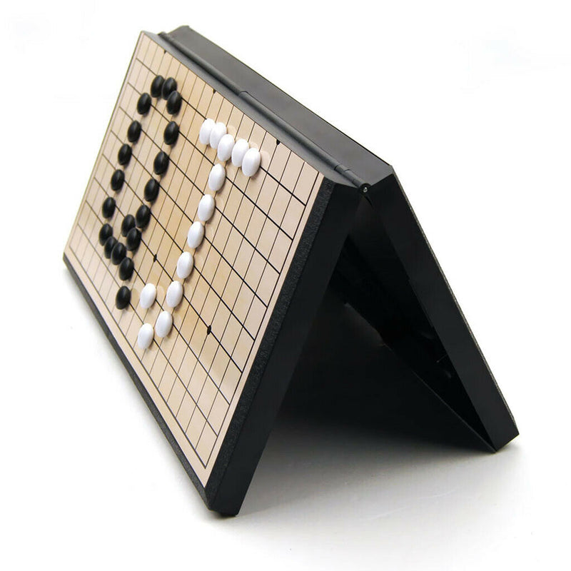 Magnetic Go Game Weiqi Chess Set With Single Convex Magnetic Plastic Stones and