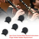 5pcs Musical Instrument Finger Holder Cover Rubber Carinet Oboe Thumb Rest