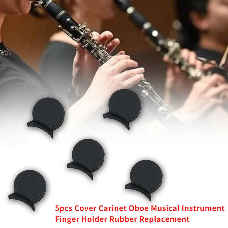5pcs Musical Instrument Finger Holder Cover Rubber Carinet Oboe Thumb Rest