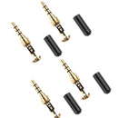 4pcs 3.5mm Male Jack Stereo Audio Adapter Converter for headphone Headset Repair