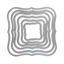 6Pcs Wavy Square Cutting Dies Stencil DIY Scrapbooking Album Card Decor Crafts