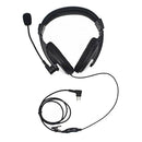 Noise Cancelling 2-Pin Headphone VOX-PTT Deep Bass Stereo Overhead Headset Wired