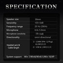 3.5mm Wired Laptop Headphones with Mic Noise Canceling