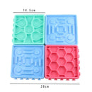 4Pcs Portable Pet Dog Puppy Bowls Non-Slip Suction Cups Design Food Feeder Effic