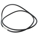5X(25.5 Inch 3MM Rubber Neck Cord Necklace with Stainless Steel Closure -  J1O1)