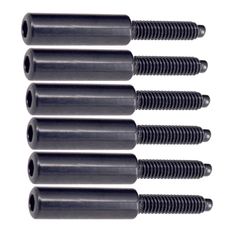 6 Hexagon Screws For Electric Guitar Tremolo Bridge (black)
