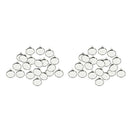 40x 12mm Cabochon Cameo Base Tray Setting Bezel Blank for DIY Jewelry Making