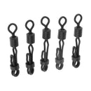 5pcs Alloy Fishing Swivels Snap Connectors 0.94'' Powerful Rolling Swivels Carp