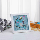5D DIY Full Drill Special Shaped Diamond Painting Cute Whale Cross Stitch
