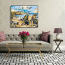 Painting By Numbers Kit DIY Seaside Scenery Canvas Oil Art Picture Craft