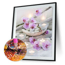 Flower 5D Round Diamond Rhinestone Painting Embroidery DIY Cross Stitch