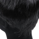 Mens short straight Black Daily life full wig