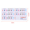 1Pc Transparent No Glue Stickers Removable Piano and Keyboard Stickers For 61 Bj