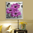 5D DIY Round Drill Diamond Daisy Flower Painting Cross Stitch Embroidery