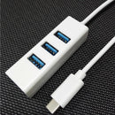 USB 3.1 Type-C to 3 Port USB Hub (white) W8R5