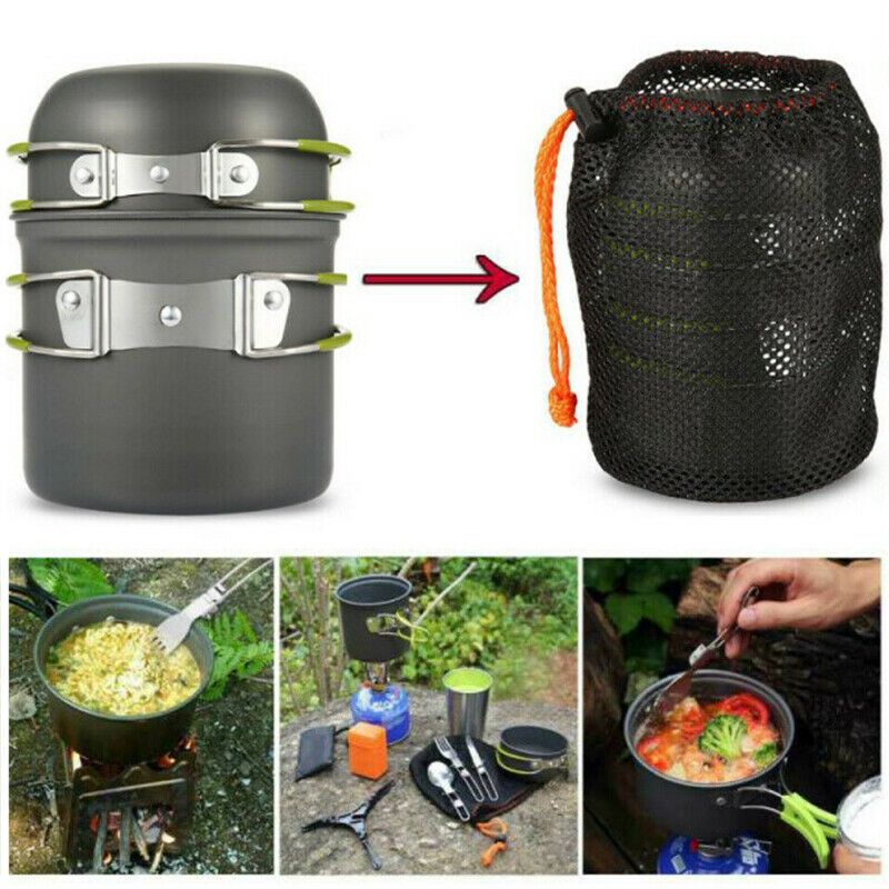 Ultralight Camping Cookware Utensils outdoor tableware set Hiking PiS Ew