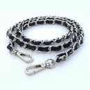 Metal AND Leather Bag Chain Strap Replacement for Purse Handbag Shoulder Bag
