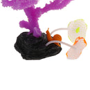 Silicone Artificial Coral Aquarium Fish Tank Landscaping Ornaments Purple