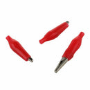 20 Pcs Black Red Soft Plastic Coated Testing Probe Alligator Test Clip