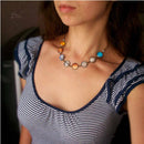 Trendy Universe Solar System Planet Galaxy Space Glass Pendant Lumious Necklace