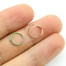 5PCS/Set Nose Ring Septum Ring Hoop Cartilage Tragus Helix Small Piercing StudME