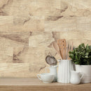 Simple Style Wall Stickers Restaurant Shop Decoration Simulated Wood Grain