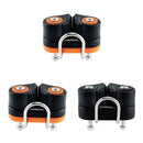 3 Pieces Of 2 Rows Of Sailboat Cam Cleats, Quick Entry For 3-12mm Rope Load 900