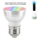 WiFi Smart Light Bulb E27 6W RGBW WiFi LED Dimmable Light Cup Alexa for Goo Y7W1