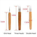 Crochet Hook Dreads Crochet Needle 3Pcs/Set(1 Hook,2 Hook,3 Hook) 0.75Mm Do T6L5