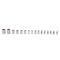 40PCS SAE and Metric 1/4 and 3/8 inch Drive Ratchet Wrench Socket Set Kit