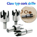 4pcs Practical Wood Plug Cutter Drill Bit Set Straight and Tapered Taper Cutting