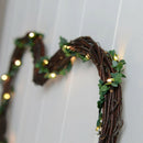 Battery Powered LED Leaves String Lights Wedding Garland Fairy Lamp (2m) A