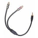 3.5mm 2RCA Audio Stereo Cable Audio Connector for Amplifier Sound Box Mic