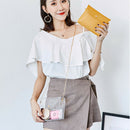 Transparent Chain Crossbody Clutch Shoulder Bags For Women Girls Mini Messe M5F5