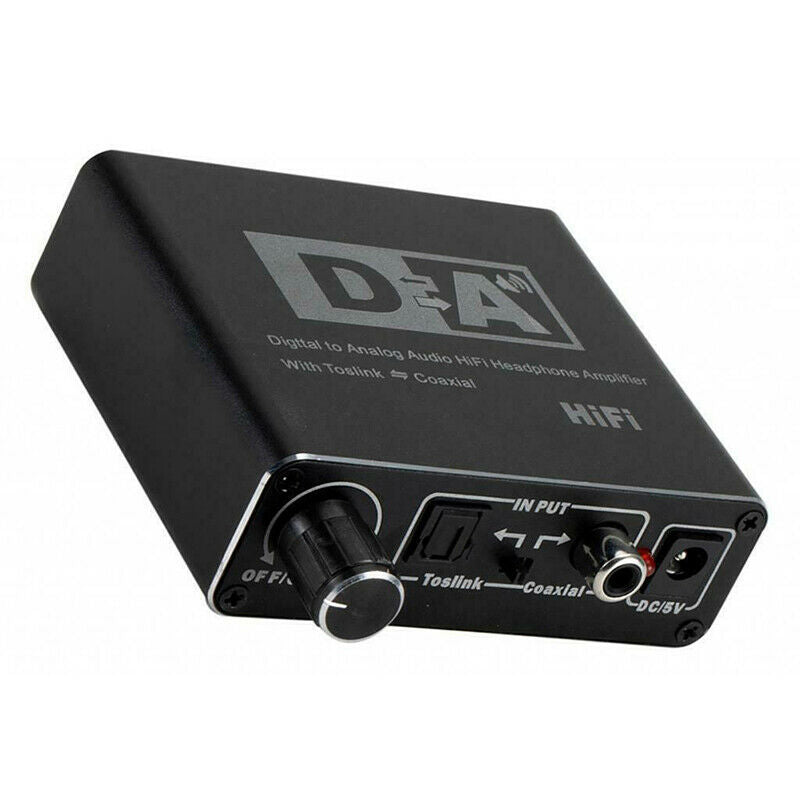 192kHz Digital Optical Coaxial Toslink To Analog RCA L/R 3.5mm Audio Conver Gw
