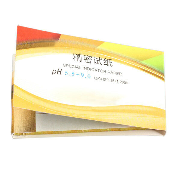 80 Alkaline Paper Test Strips PH Range 6.4-8.0 Indicator Test Papers Kit