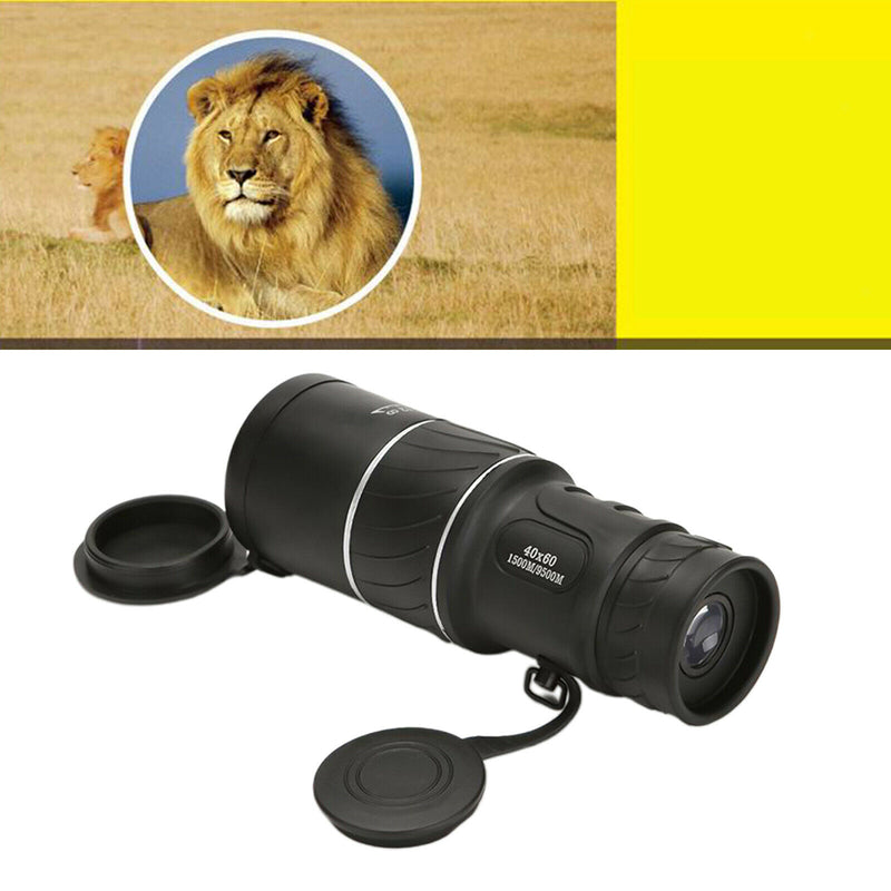 40x60 High Power BAK4 HD Monocular Telescope Waterproof Day  Outdoor