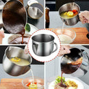 Kitchen Cooking Stainless Steel Oil Soup Separator Strainer Pot L1A0