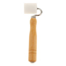 Long Wooden Handle Smooth Surface Wallpaper Edge Seam Roller, 34mm Dia.