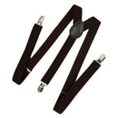 5X(Unisex Clip on Suspender Elastic Y-Shape Back Formal Adjustable Braces, A7W3)