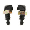 1 Pair Of Car Vehicle Windshield Washer Spray Nozzle Front Washer Nozzle Made Of