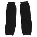Ladies Winter Stretchy Cuff Fingerless Black Knitted Long Gloves Arm Warmer