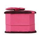 Flocking Octagonal Bow Velvet Ring Box Jewelry Box Gift Box