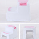 2 Step Stool for Kids - Childrens,Toddler Stool with Slip Resistant Soft Gr