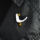 Men Women Funny Cartoon Duck Enamel Badge Brooch Pin Collar Lapel Badge Jewelry