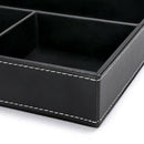 4 Slots Desk Drawer Organizer, Pu Leather Drawer Storage Organizer Divider