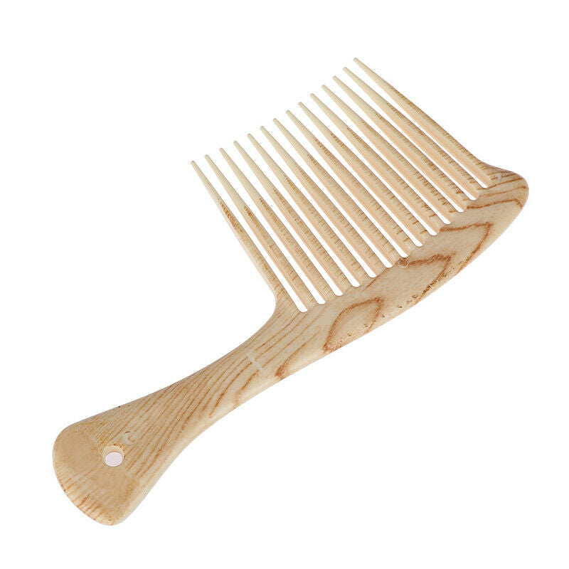 1X Large Wide Tooth Comb Hair Detangling Hairdressing Rake Comb Suitable  Sa`3C