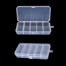 White Plastic Fishing Jig Box Insert Hook Storage Bait Lure 5 CompartmentsOZ