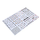 12 sheets Manicure Halloween Water Transfer Nail Art Decoration Stickers A